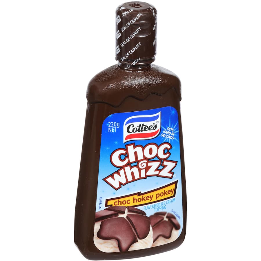 Cottees Ice Cream Topping Choc Hokey Pokey Flavoured