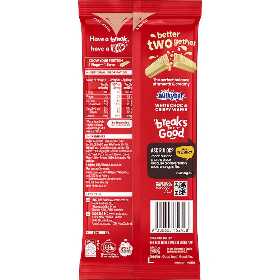 Kit Kat Milky Bar Chocolate  Block 160g