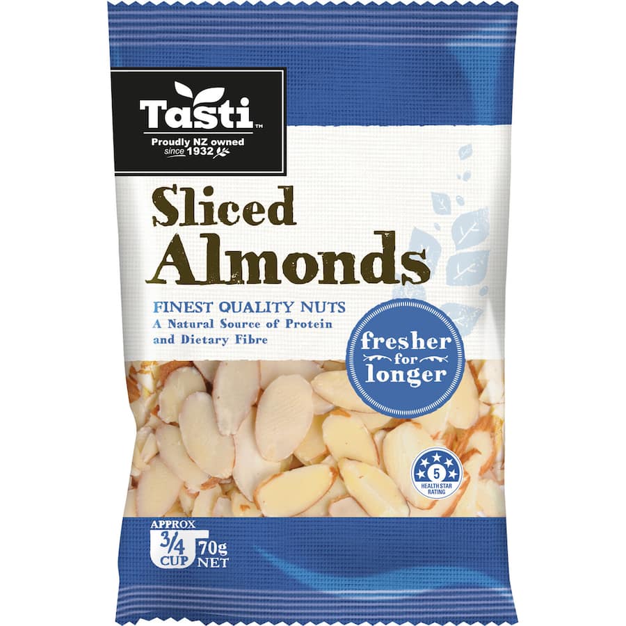 Tasti Almonds Sliced Packet 70g