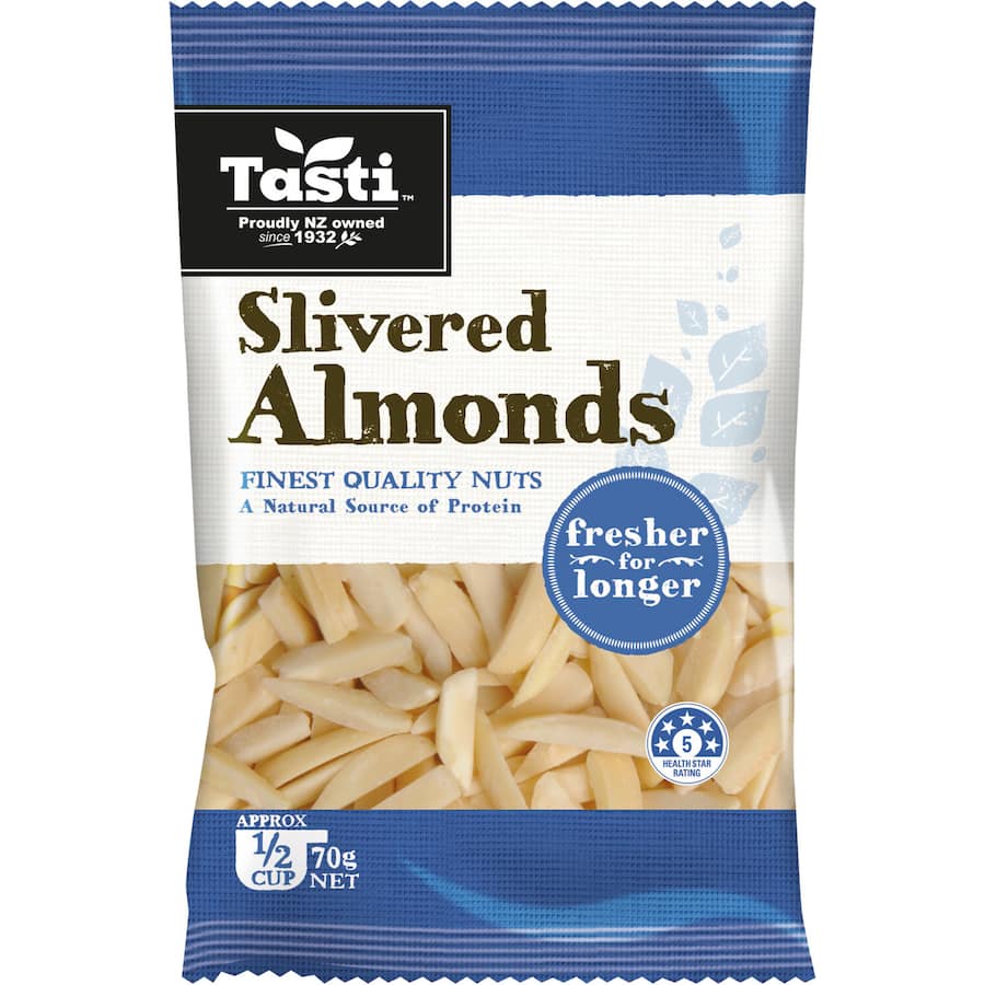 Tasti Almonds Slivered Pkt 70g