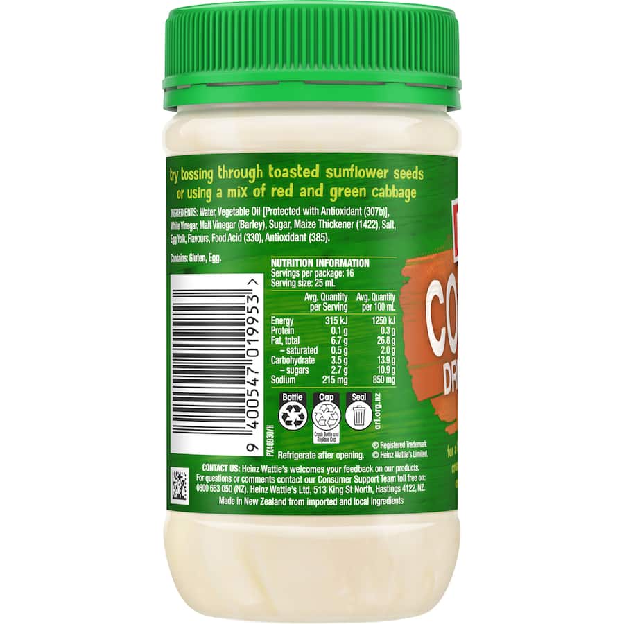 Eta Coleslaw Dressing  Jar 400mL