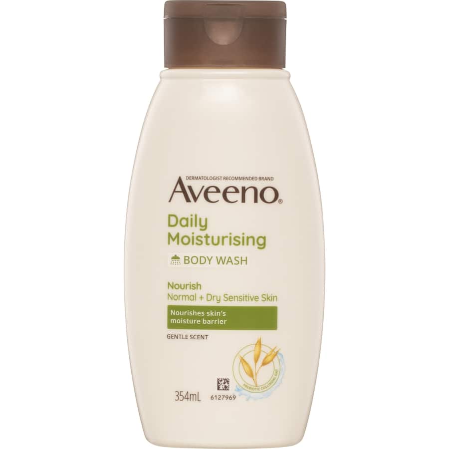 Aveeno Active Naturals Body Wash Daily Moisturising Bottle 354mL