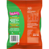 Rj's Fabulicious Sweets Duos Sour Gummy Rings 180g