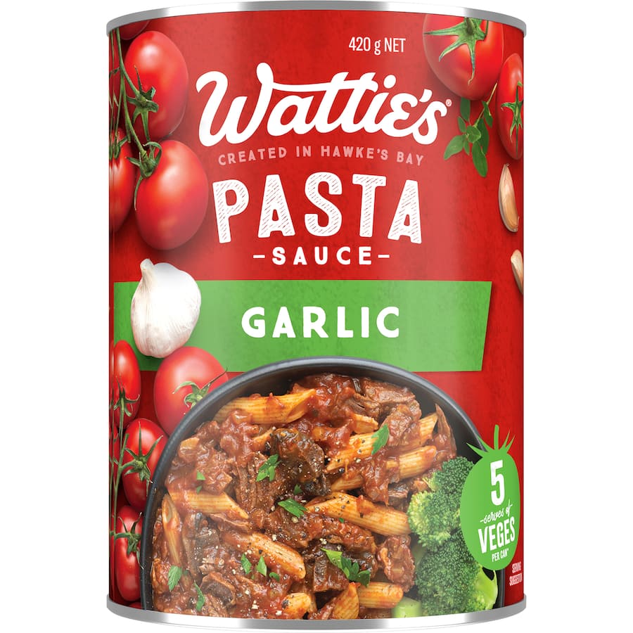 Wattie's Pasta Sauce Garlic 420g