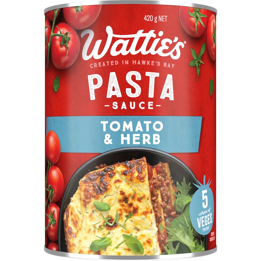 Wattie's Pasta Sauce Tomato & Herb 420g