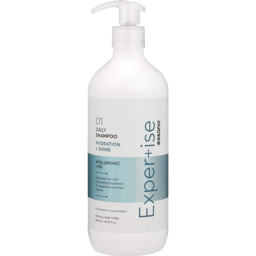 Essano Expertise Shampoo Hydration & Shine Pump 600mL