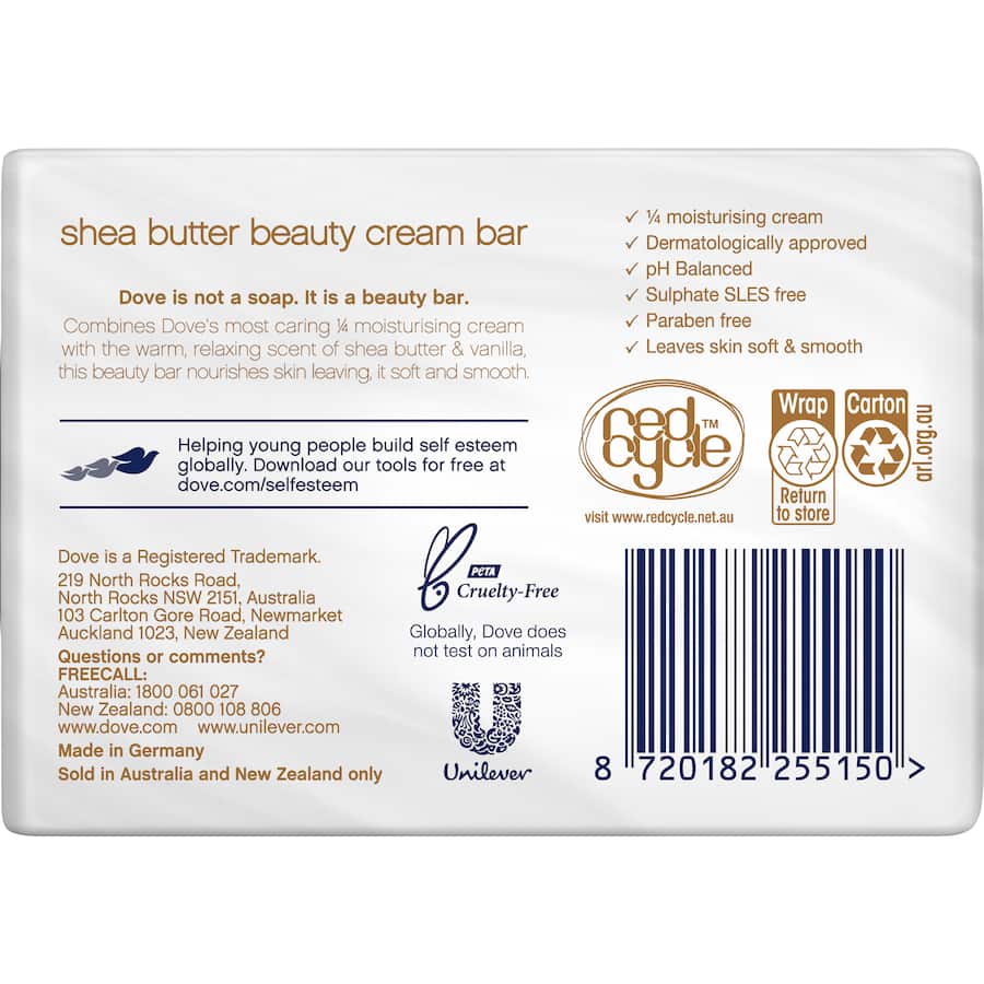 Dove Soap Bar Shea Butter 2x90g