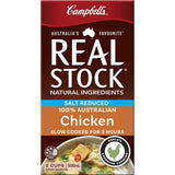 Campbells Real Stock Chicken Stock Liquid Reduced Salt Carton 500mL