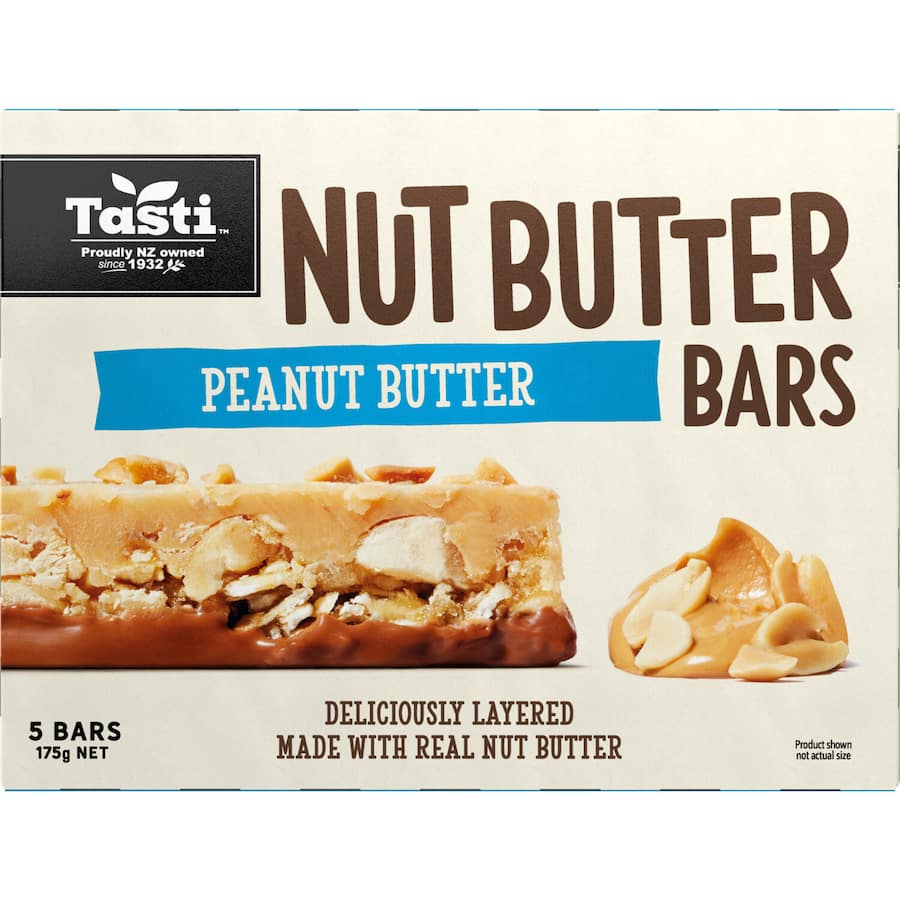 Tasti Nut Bars Peanut Butter 5pk 175g
