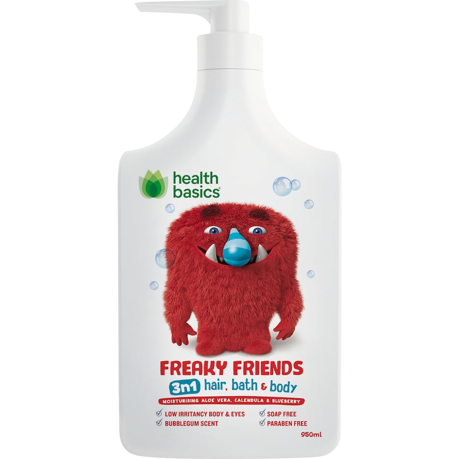 Health Basics Body Wash Freaky Friends 950mL