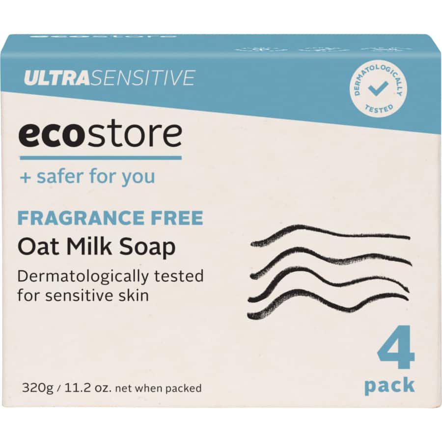Ecostore Soap Bar Sensitive Oat Milk 4pack