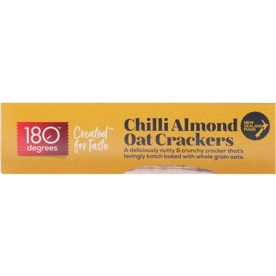 180 Degrees Crackers Chilli Almond Oat 150g