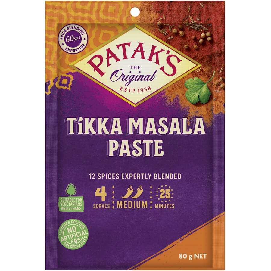 Pataks Recipe Base Tikka Masala Medium Sachet 80g
