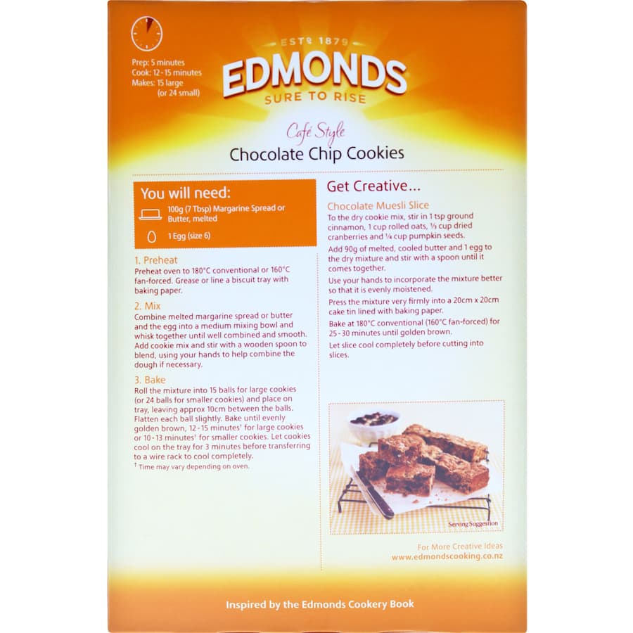 Edmonds Cookie Mix Chocolate Chip 485g