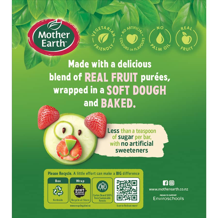 Mother Earth Fruit Sticks Apple & Strawberry 8pk 152g