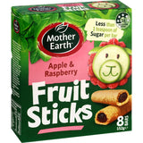 Mother Earth Fruit Sticks Apple & Raspberry 8pk 152g
