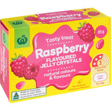 Woolworths Jelly Crystals Raspberry Flavoured 85g