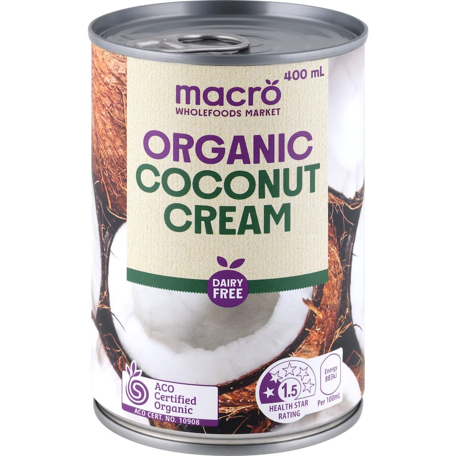 Macro Organic Coconut Cream  Can 400mL