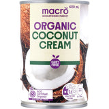 Macro Organic Coconut Cream  Can 400mL
