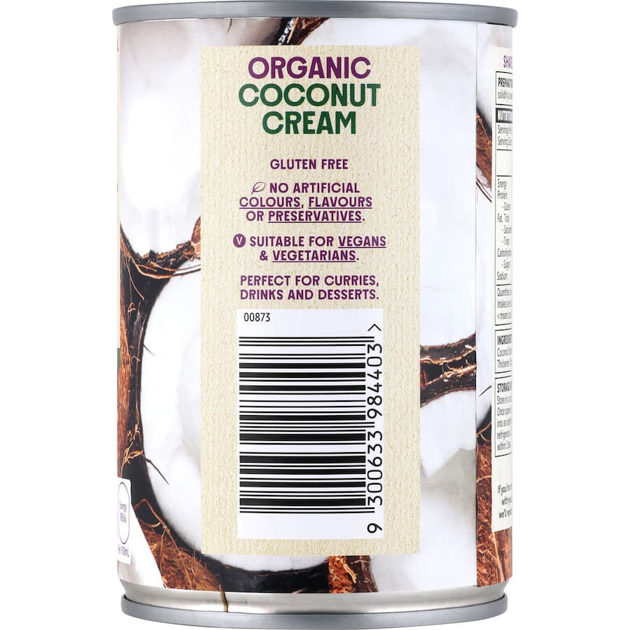 Macro Organic Coconut Cream  Can 400mL
