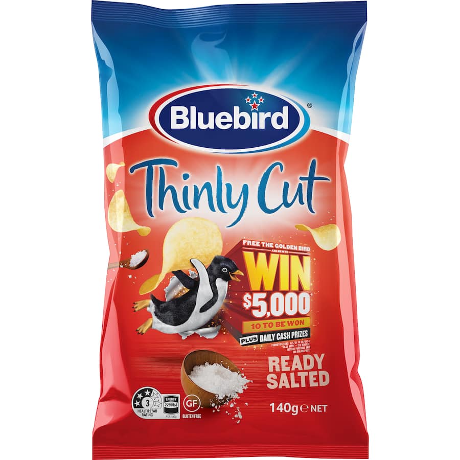 Bluebird Thin Cut Chips Ready Salted 140g