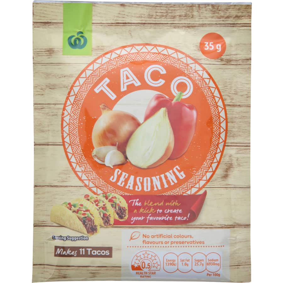Woolworths Taco Seasoning  Sachet 35g