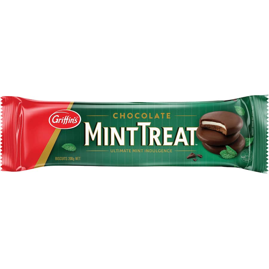 Griffins Sensations Chocolate Biscuits Mint Treats 200g