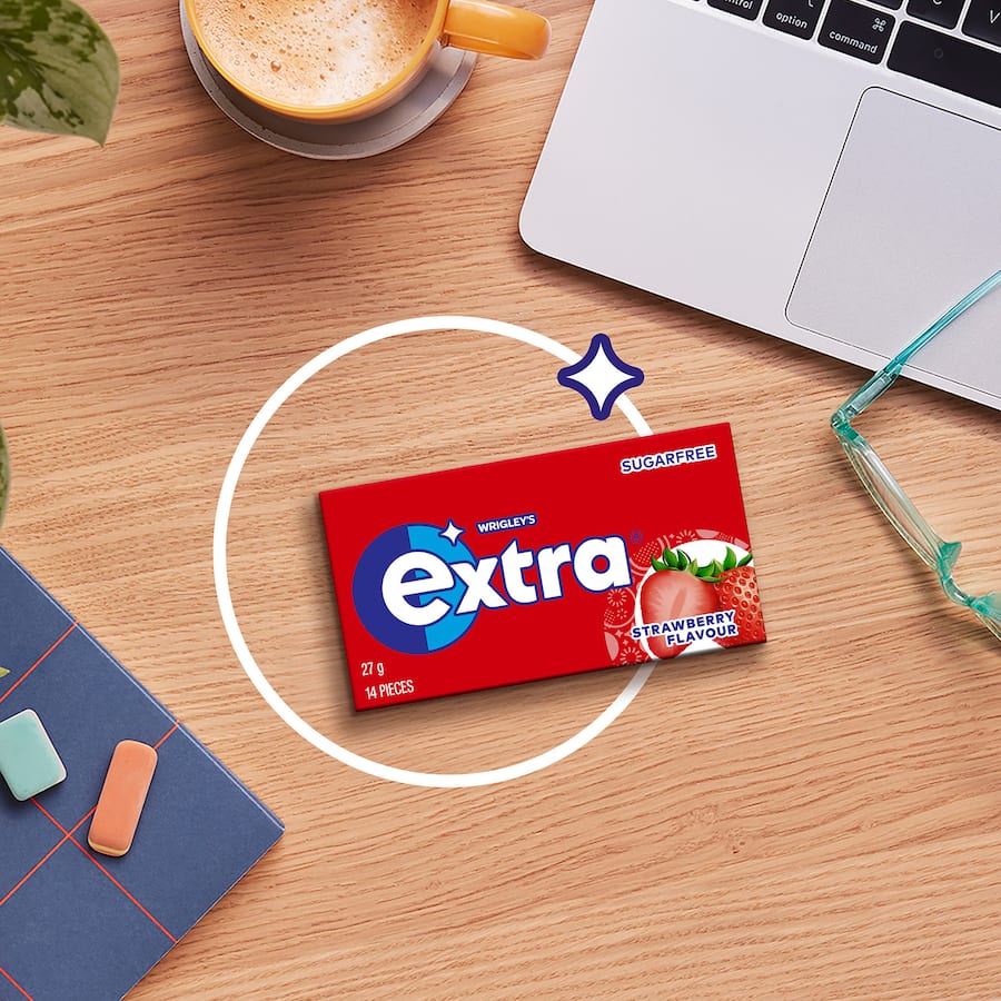 Wrigleys Extra Chewing Gum Strawberry 27g 14pce