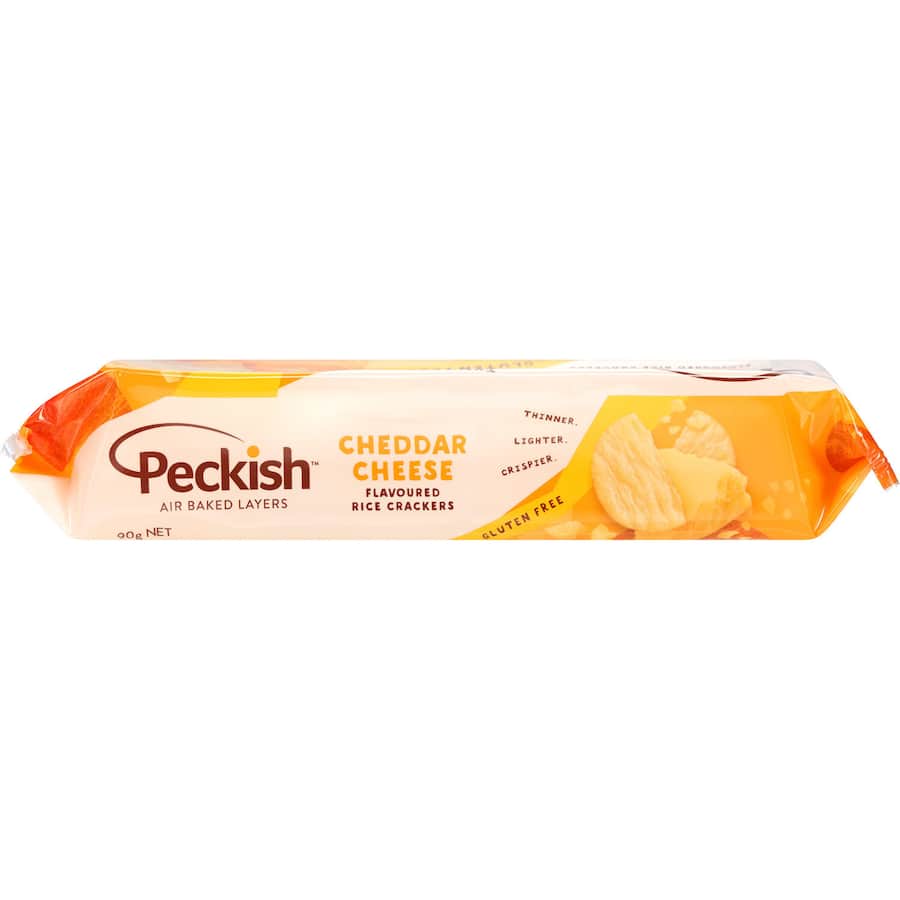 Peckish Rice Crackers Cheddar Cheese 90g