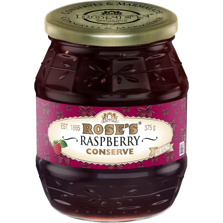 Rose's Jam Conserve Raspberry Jar 375g