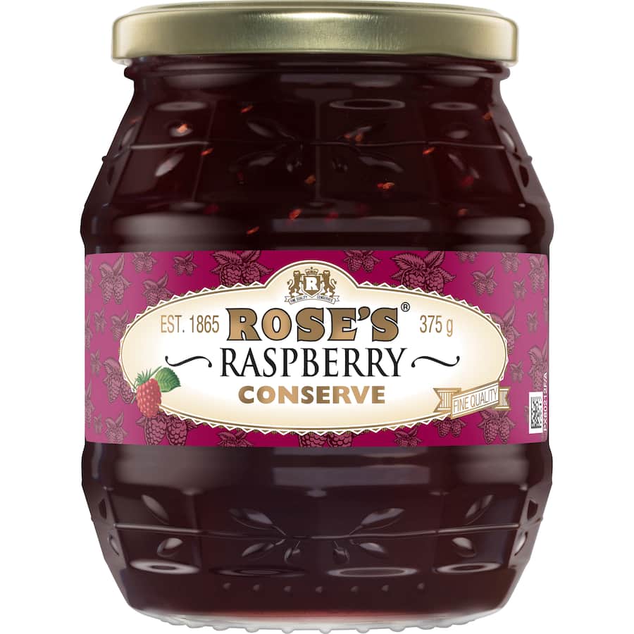 Rose's Jam Conserve Raspberry Jar 375g