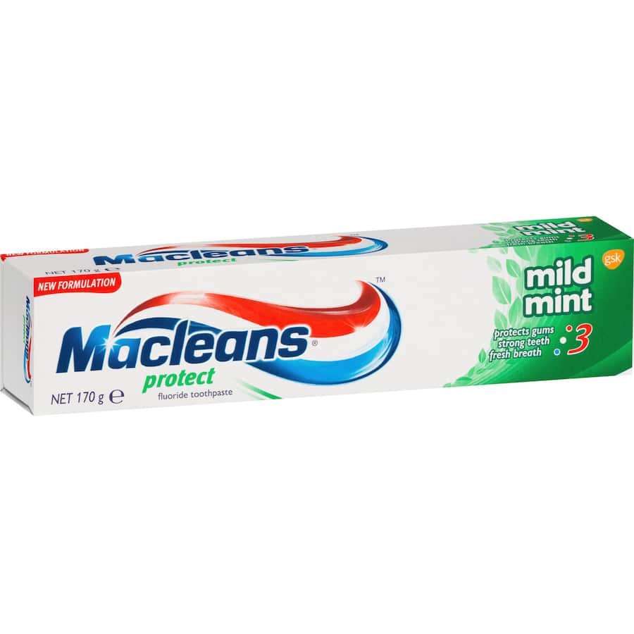 Macleans Protect Toothpaste Mild Mint Tube 170g