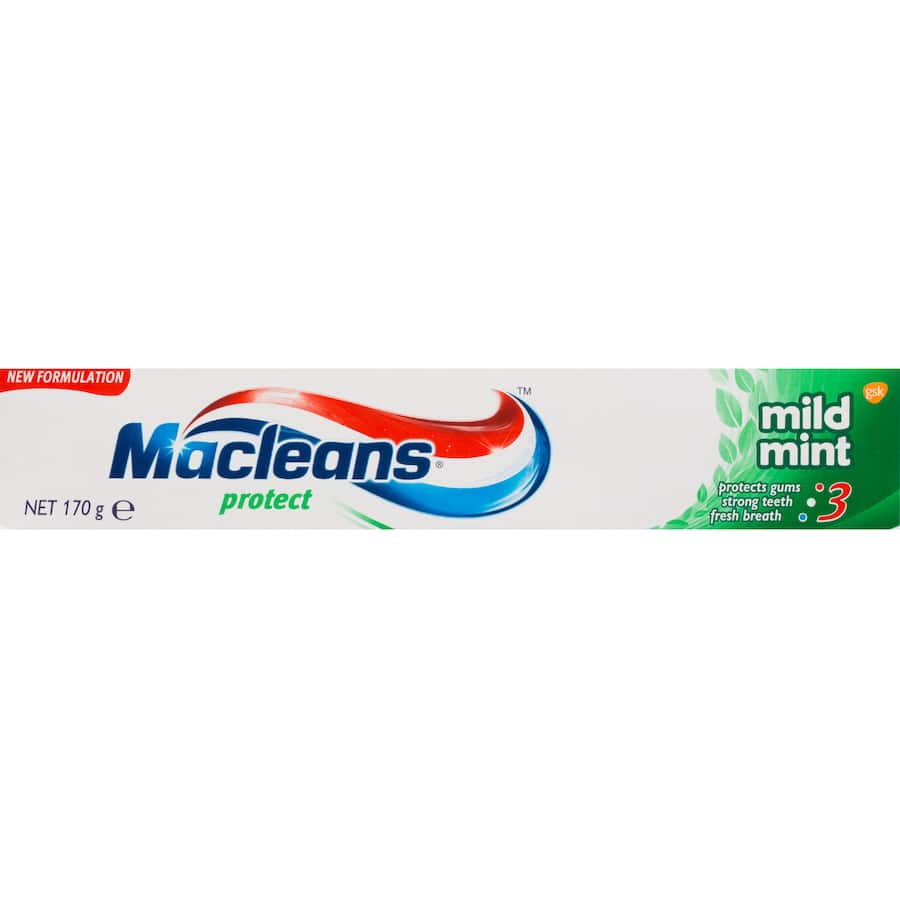 Macleans Protect Toothpaste Mild Mint Tube 170g