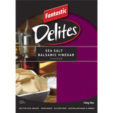 Fantastic Delites Rice Snacks Sea Salt &  Balsamic Vinegar 100g