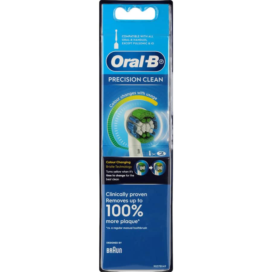 Oral B Electric Toothbrush Precision Clean Eb17 Refill 2pack