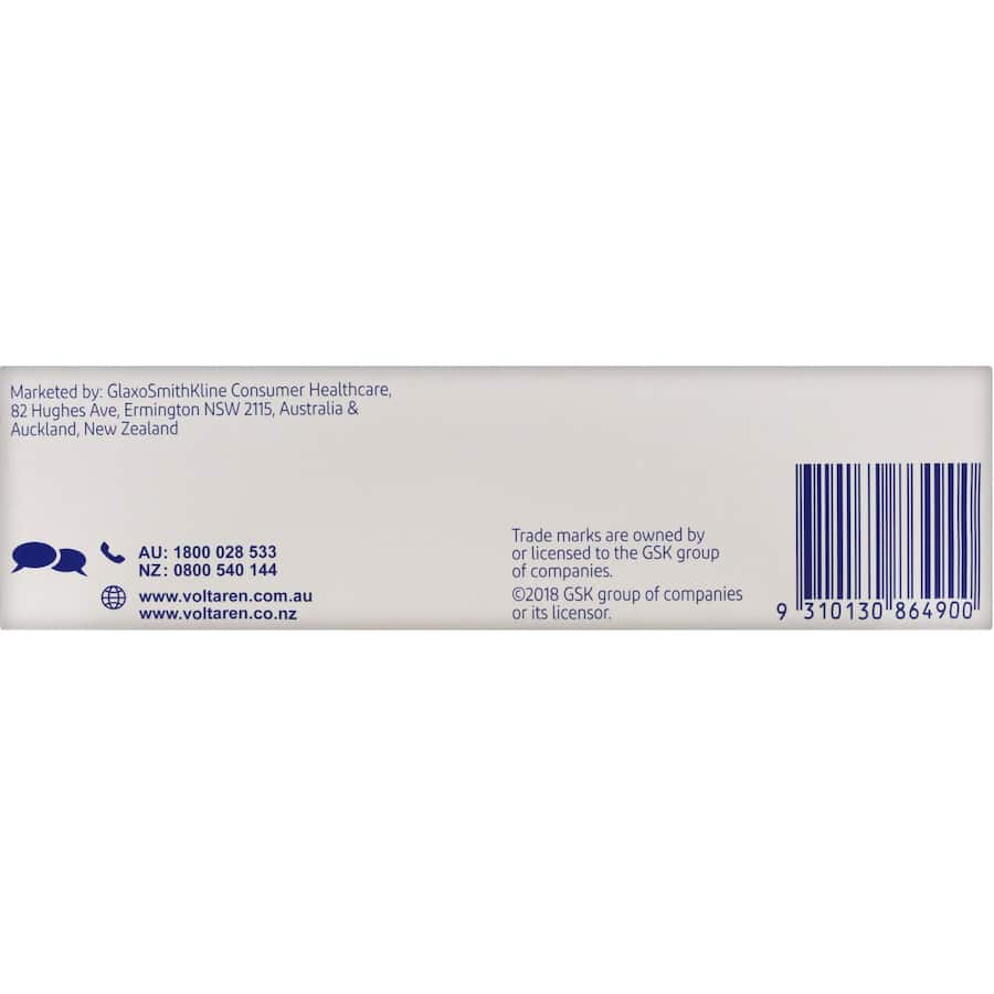 Voltaren Pain Relief Emulgel Muscle And Back 100g tube