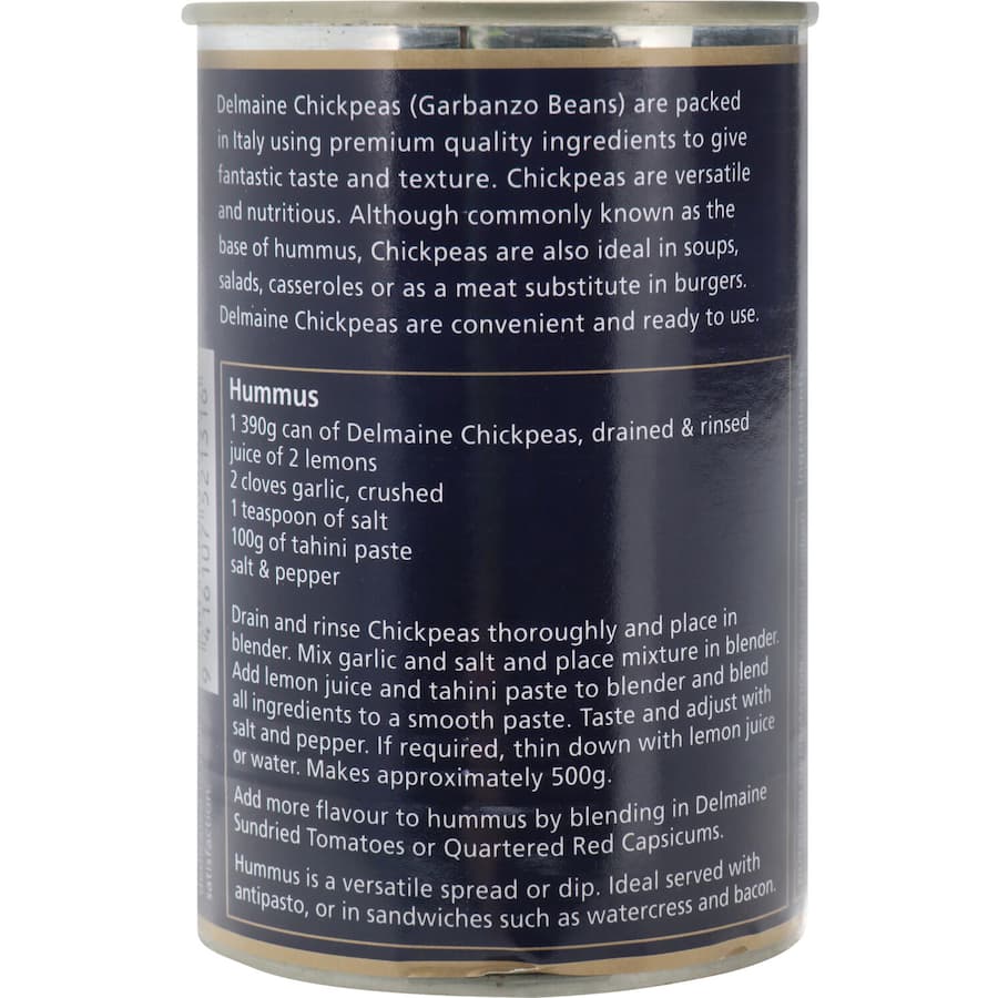 Delmaine Chickpeas  Can 390g