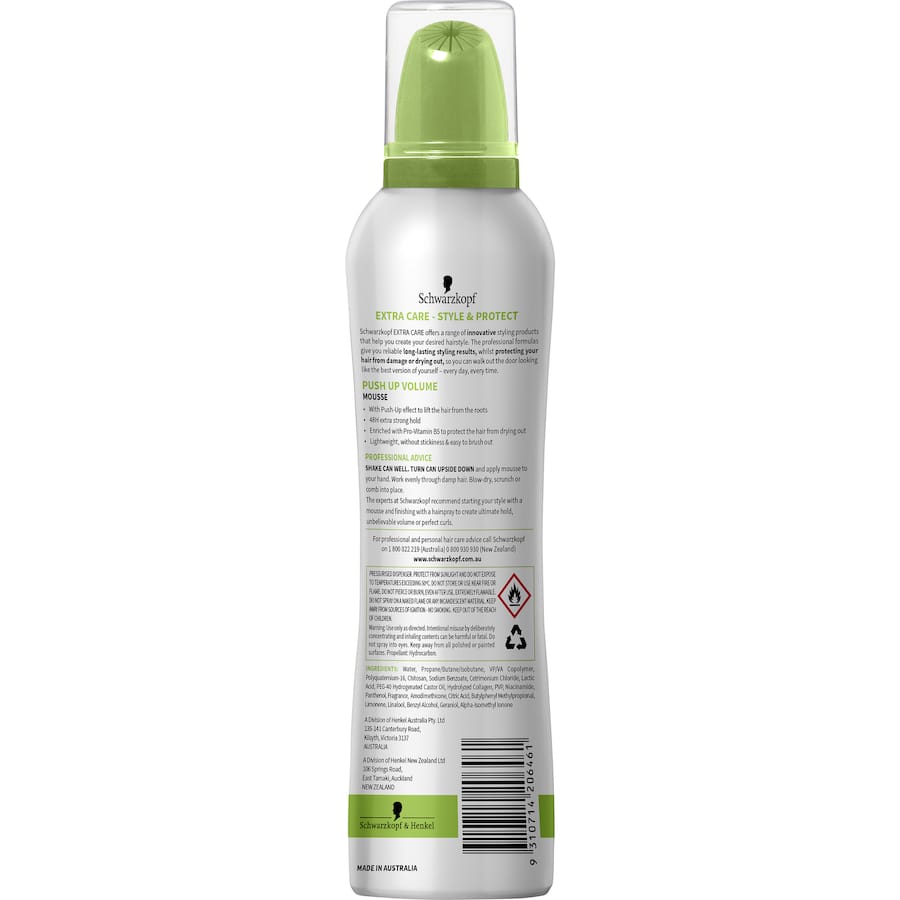 Schwarzkopf Extra Care Hair Mousse Volume Styling 150g