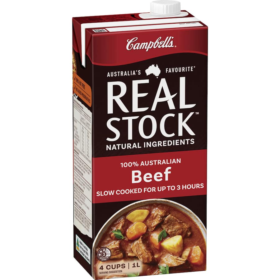 Campbells Real Stock Beef Stock Liquid Carton 1L