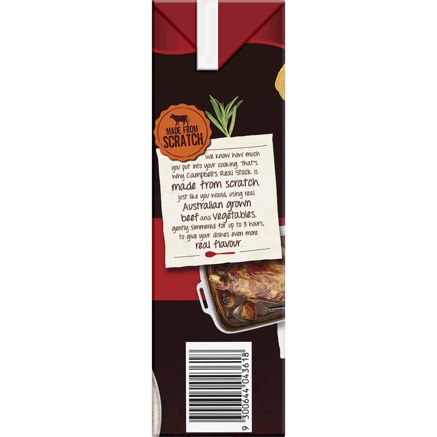 Campbells Real Stock Beef Stock Liquid Carton 1L