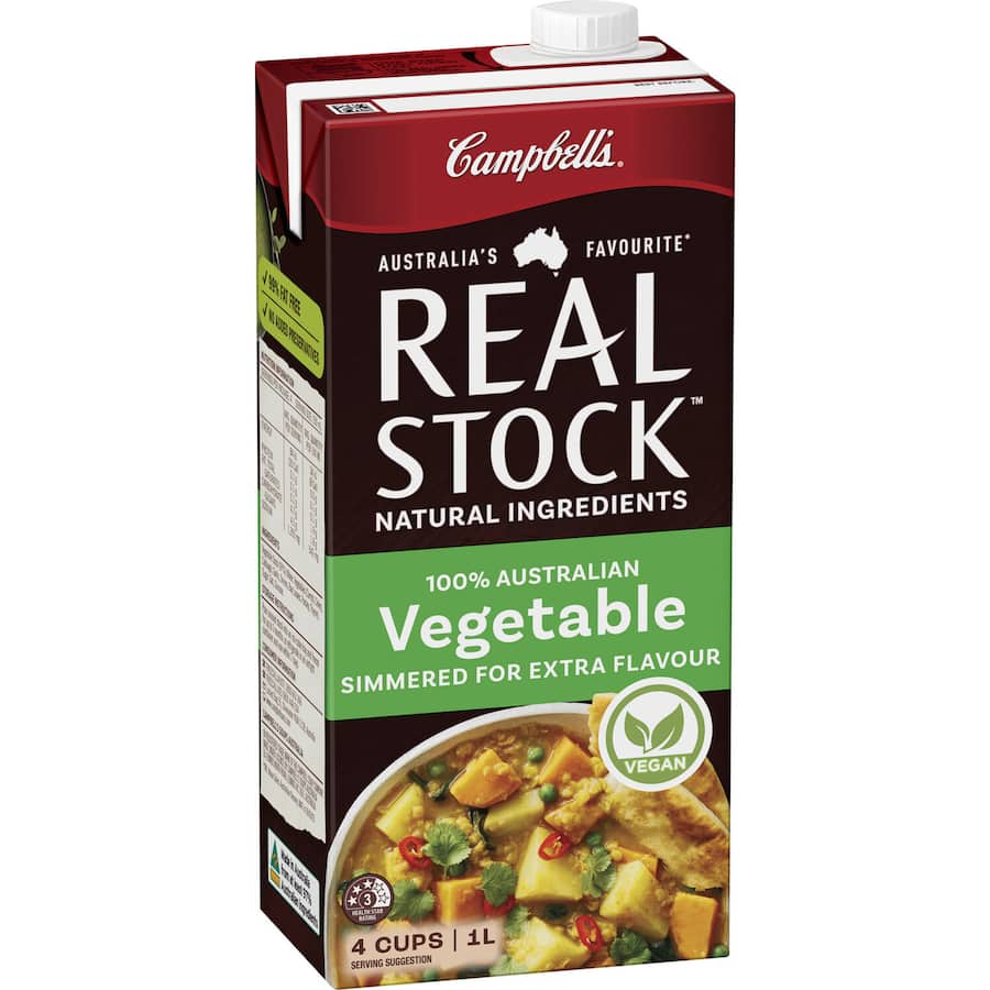 Campbells Real Stock Vegetable Stock Liquid Carton 1L