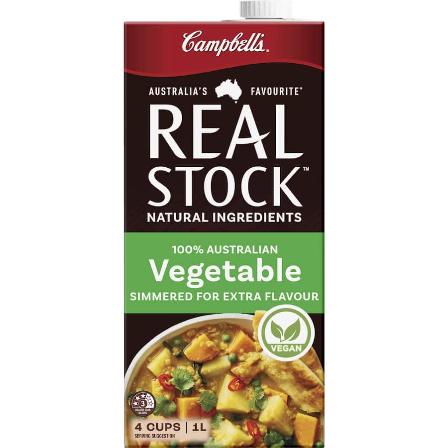 Campbells Real Stock Vegetable Stock Liquid Carton 1L