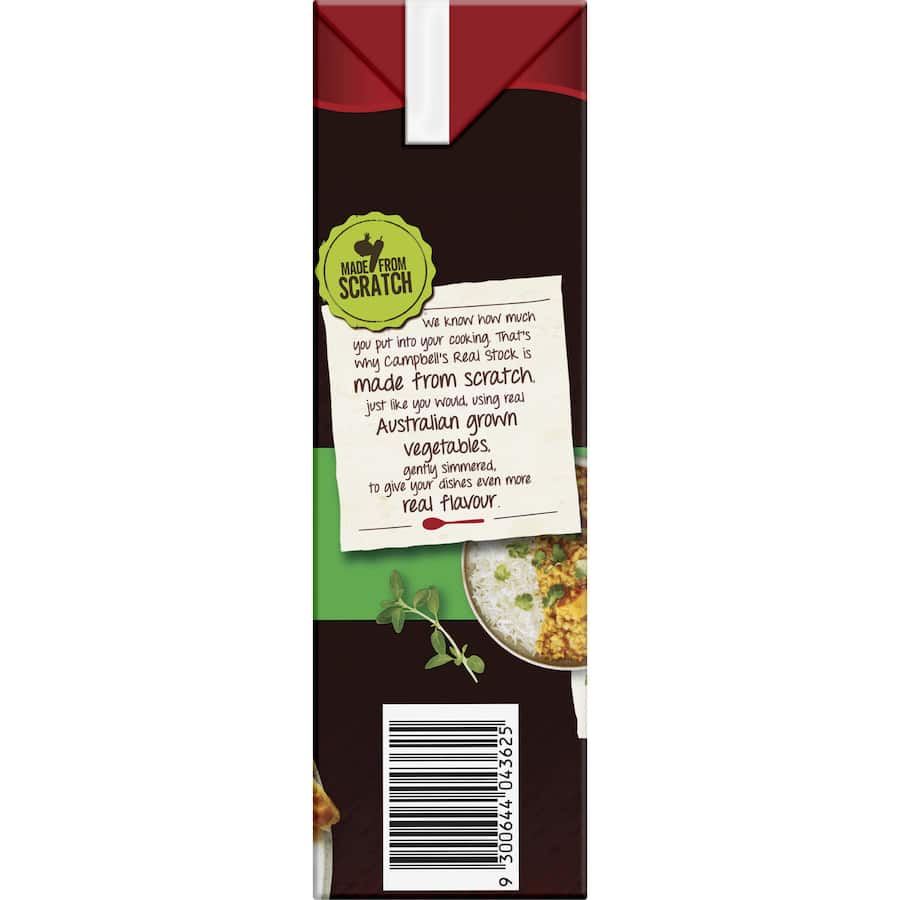 Campbells Real Stock Vegetable Stock Liquid Carton 1L