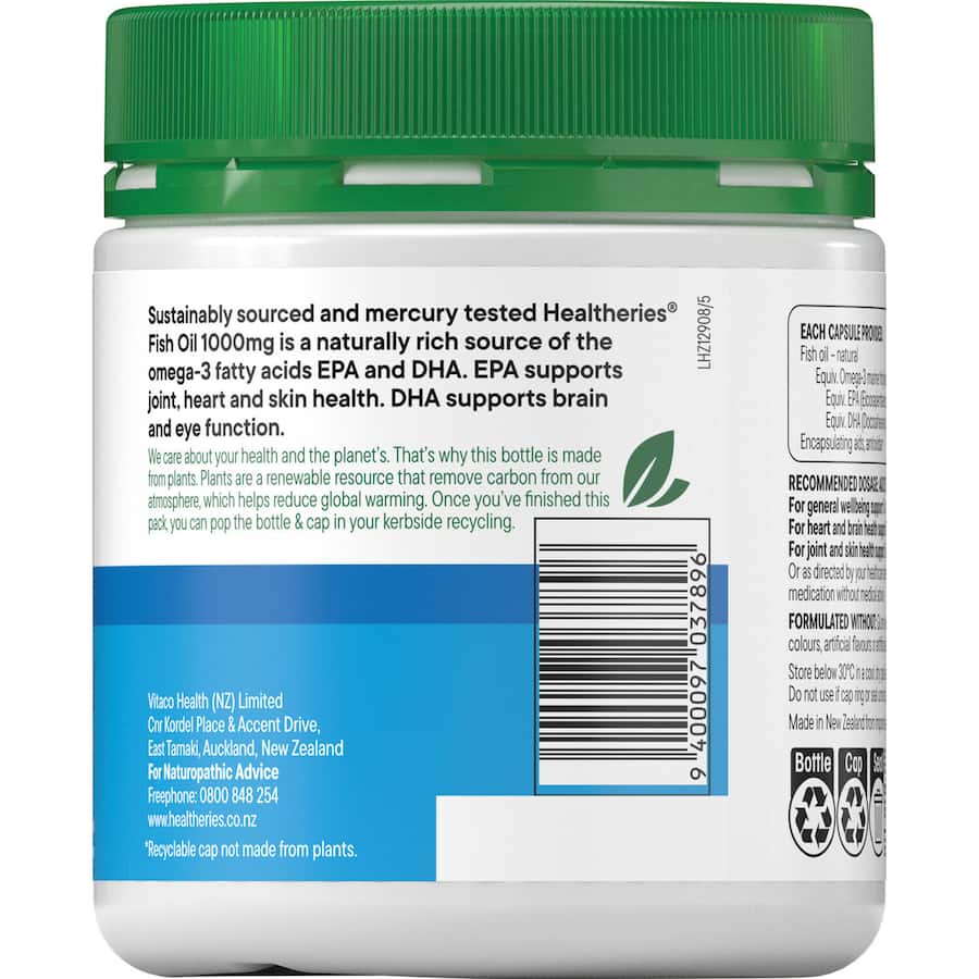 Healtheries Fish Oil Value Pack 1000mg 200pack