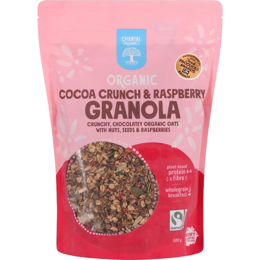 Chantal Organics Granola Cocoa Crunch & Raspberry 600g