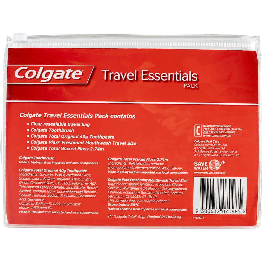 Colgate Oral Care Travel Essentials Kit 1pack