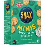 Griffin's Snax Crackers Sour Cream & Chives Minis 135g