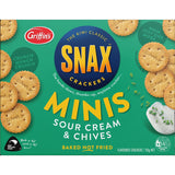 Griffin's Snax Crackers Sour Cream & Chives Minis 135g