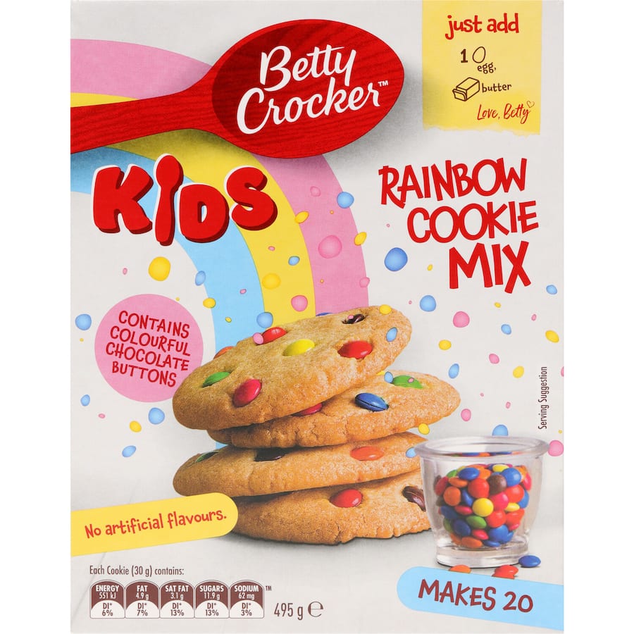 Betty Crocker Cookie Mix Rainbow 495g