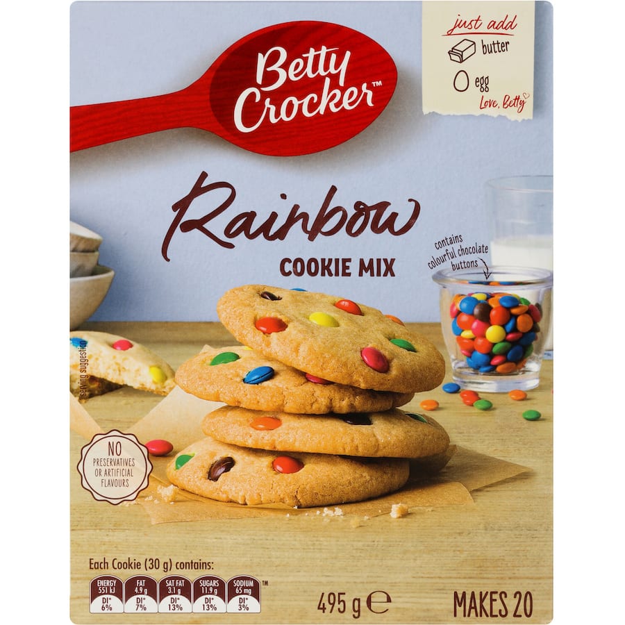 Betty Crocker Cookie Mix Rainbow 495g